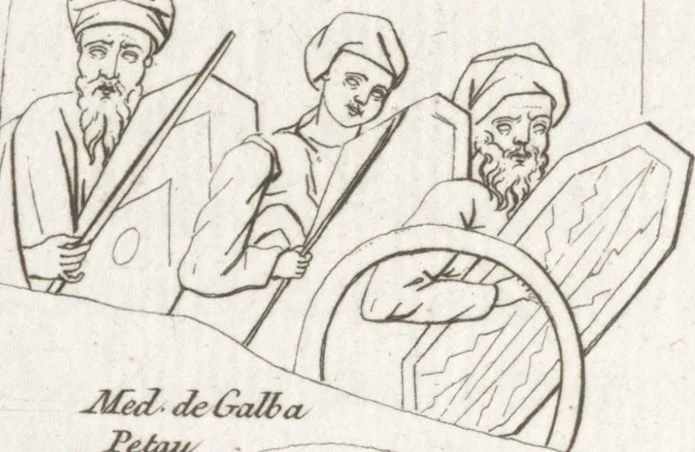 An illustration from Recherches sur les costumes, les moeurs, les usages religieux, civils et militaires des anciens peuples : [Volume 2] / par J. Mailliot, ... publié par P. Martin, 1809, leaf 650