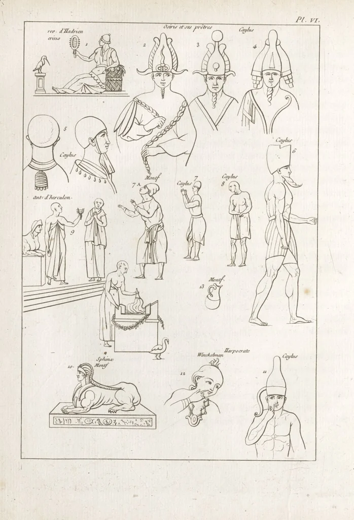 An illustration from Recherches sur les costumes, les moeurs, les usages religieux, civils et militaires des anciens peuples : [Volume 2] / par J. Mailliot, ... publié par P. Martin, 1809, leaf 98