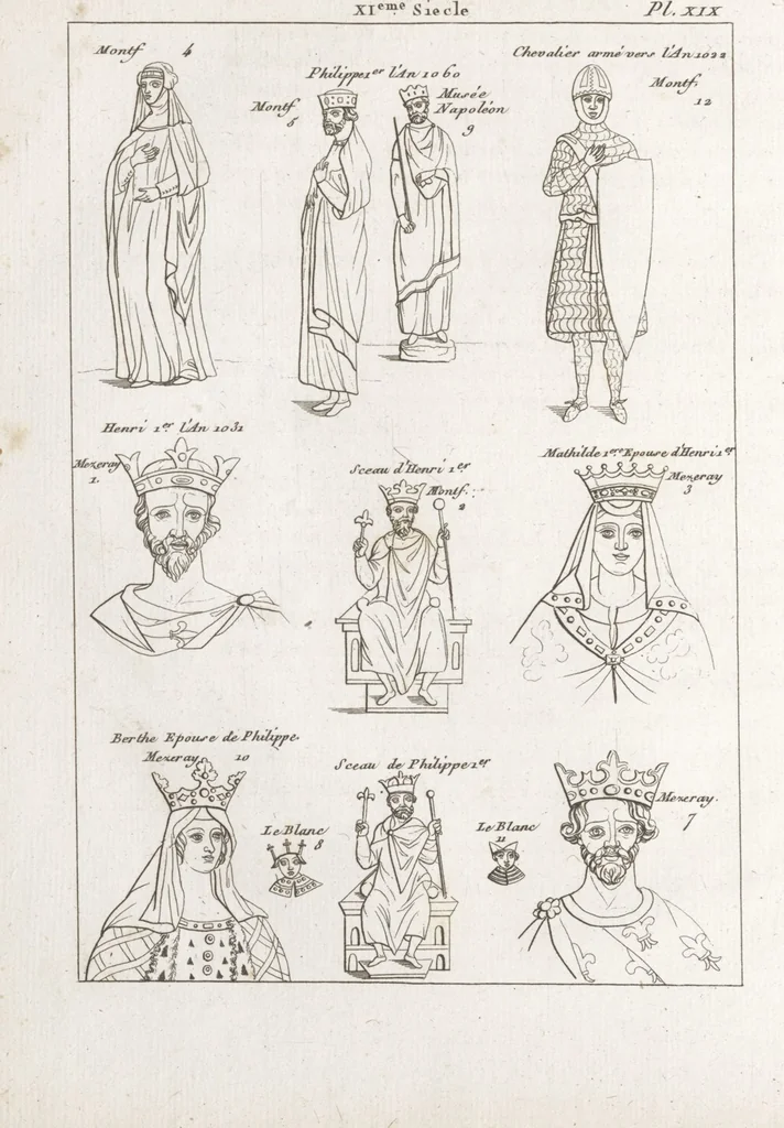 An illustration from Recherches sur les costumes, les moeurs, les usages religieux, civils et militaires des anciens peuples : [Volume 3] / par J. Mailliot, ... publié par P. Martin, 1809, leaf 102