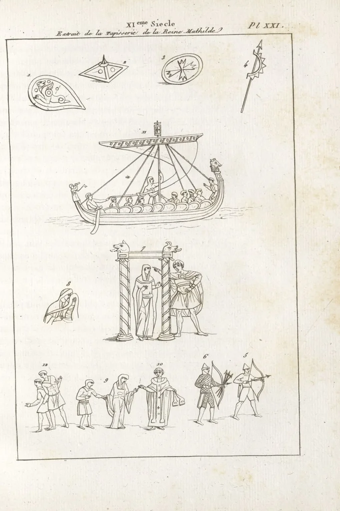 An illustration from Recherches sur les costumes, les moeurs, les usages religieux, civils et militaires des anciens peuples : [Volume 3] / par J. Mailliot, ... publié par P. Martin, 1809, leaf 111