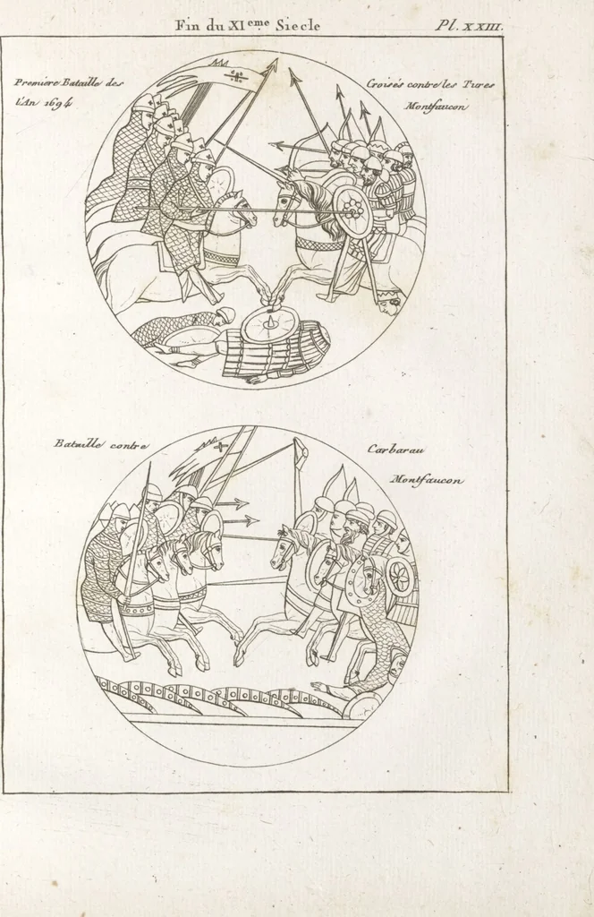 An illustration from Recherches sur les costumes, les moeurs, les usages religieux, civils et militaires des anciens peuples : [Volume 3] / par J. Mailliot, ... publié par P. Martin, 1809, leaf 117