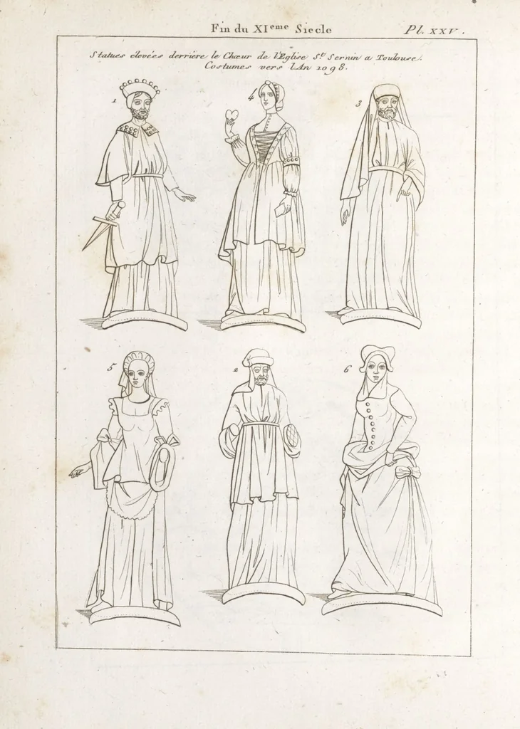An illustration from Recherches sur les costumes, les moeurs, les usages religieux, civils et militaires des anciens peuples : [Volume 3] / par J. Mailliot, ... publié par P. Martin, 1809, leaf 122