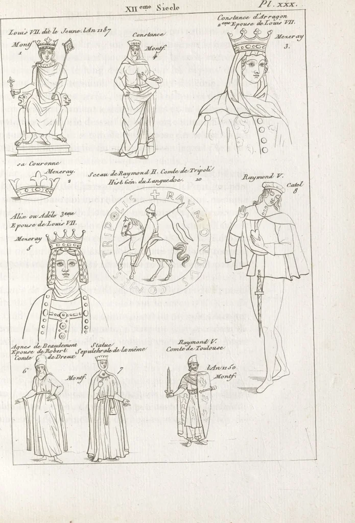 An illustration from Recherches sur les costumes, les moeurs, les usages religieux, civils et militaires des anciens peuples : [Volume 3] / par J. Mailliot, ... publié par P. Martin, 1809, leaf 145