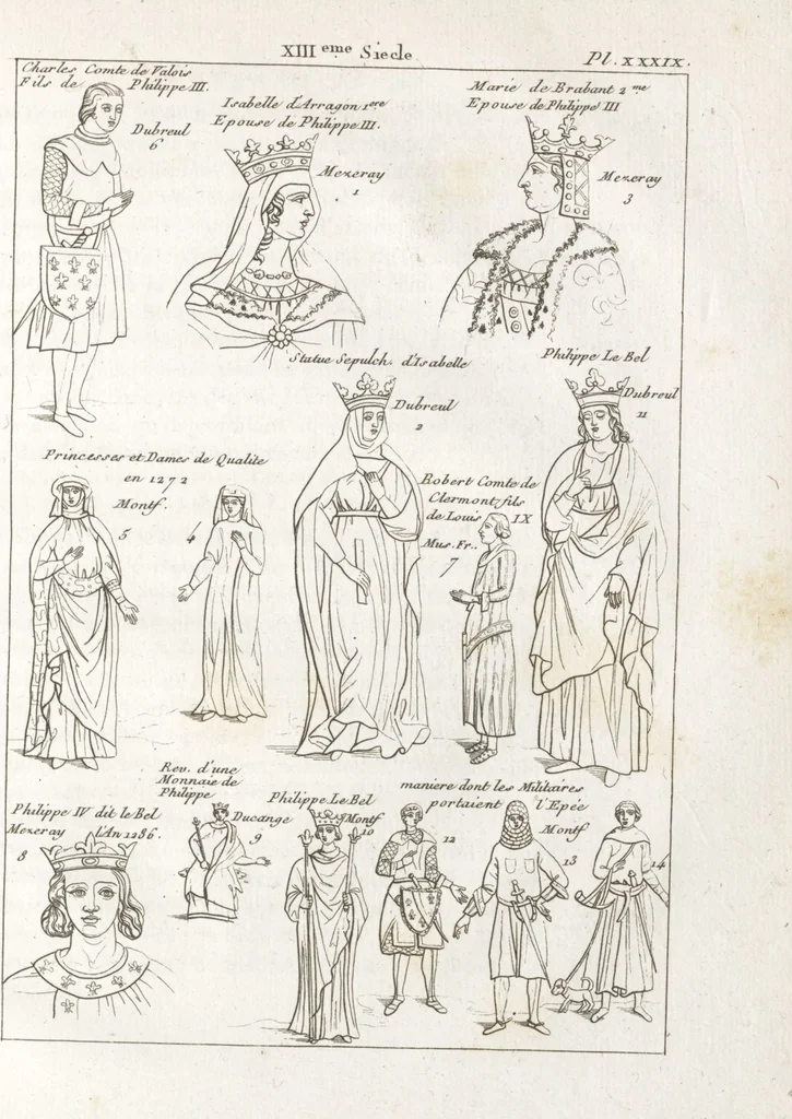An illustration from Recherches sur les costumes, les moeurs, les usages religieux, civils et militaires des anciens peuples : [Volume 3] / par J. Mailliot, ... publié par P. Martin, 1809, leaf 197