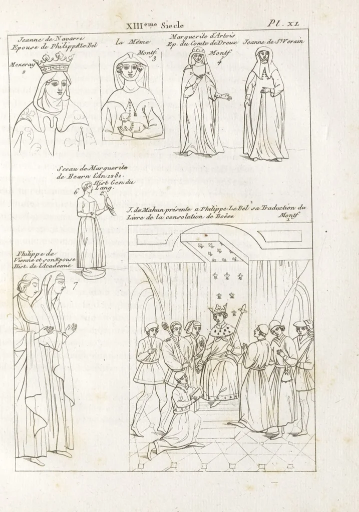An illustration from Recherches sur les costumes, les moeurs, les usages religieux, civils et militaires des anciens peuples : [Volume 3] / par J. Mailliot, ... publié par P. Martin, 1809, leaf 203