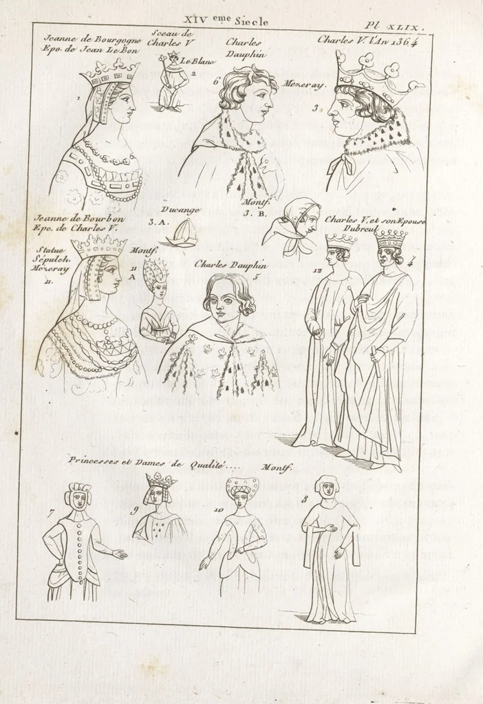 An illustration from Recherches sur les costumes, les moeurs, les usages religieux, civils et militaires des anciens peuples : [Volume 3] / par J. Mailliot, ... publié par P. Martin, 1809, leaf 242
