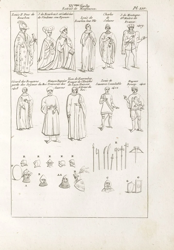 An illustration from Recherches sur les costumes, les moeurs, les usages religieux, civils et militaires des anciens peuples : [Volume 3] / par J. Mailliot, ... publié par P. Martin, 1809, leaf 269
