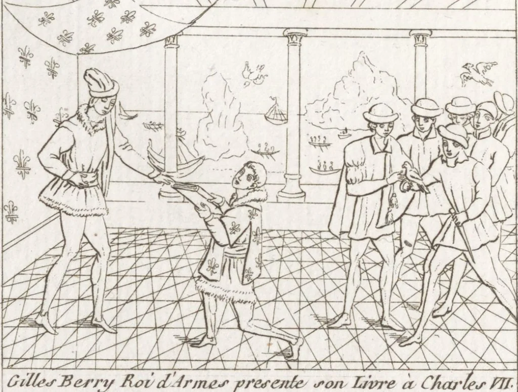 An illustration from Recherches sur les costumes, les moeurs, les usages religieux, civils et militaires des anciens peuples : [Volume 3] / par J. Mailliot, ... publié par P. Martin, 1809, leaf 284