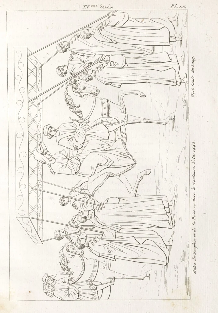 An illustration from Recherches sur les costumes, les moeurs, les usages religieux, civils et militaires des anciens peuples : [Volume 3] / par J. Mailliot, ... publié par P. Martin, 1809, leaf 287