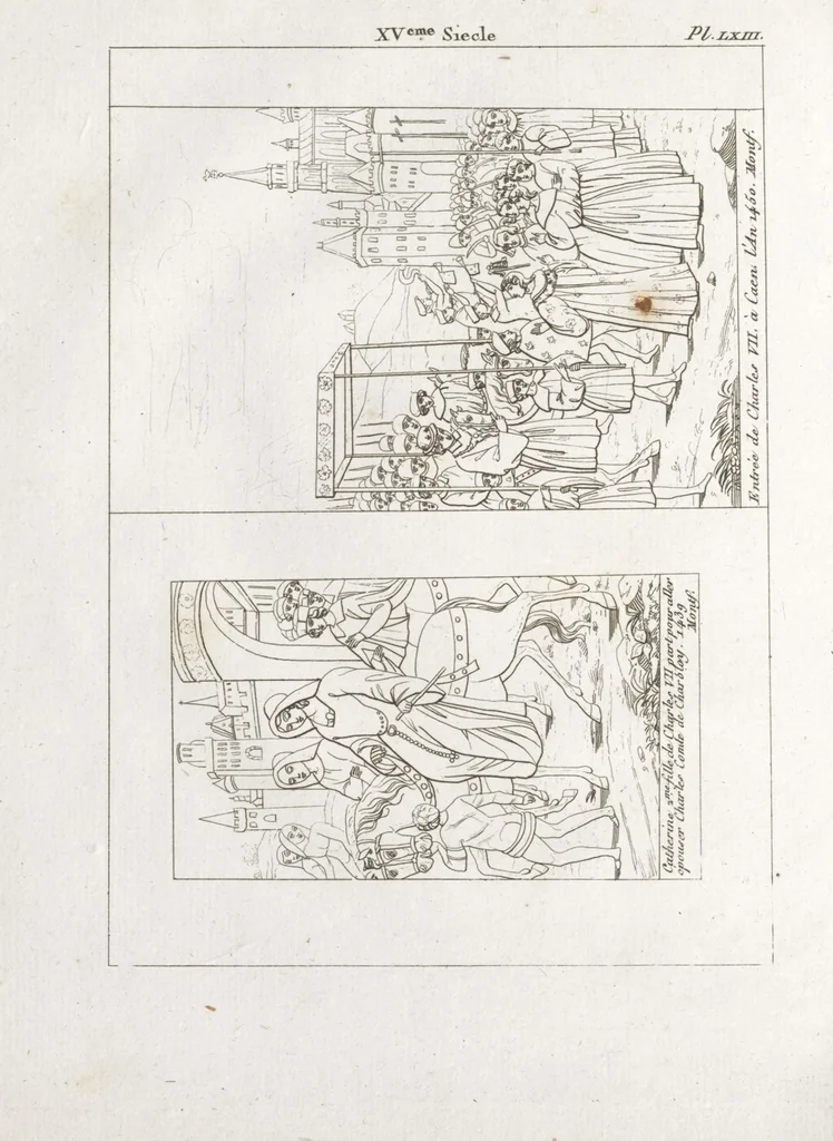An illustration from Recherches sur les costumes, les moeurs, les usages religieux, civils et militaires des anciens peuples : [Volume 3] / par J. Mailliot, ... publié par P. Martin, 1809, leaf 296