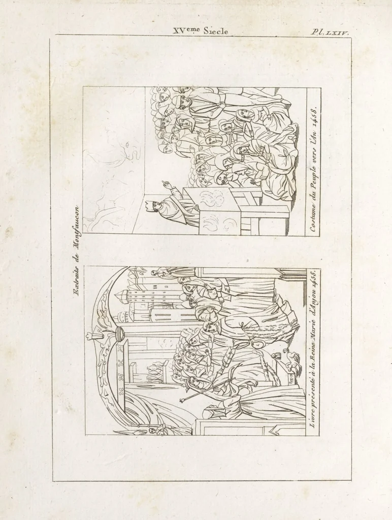 An illustration from Recherches sur les costumes, les moeurs, les usages religieux, civils et militaires des anciens peuples : [Volume 3] / par J. Mailliot, ... publié par P. Martin, 1809, leaf 298