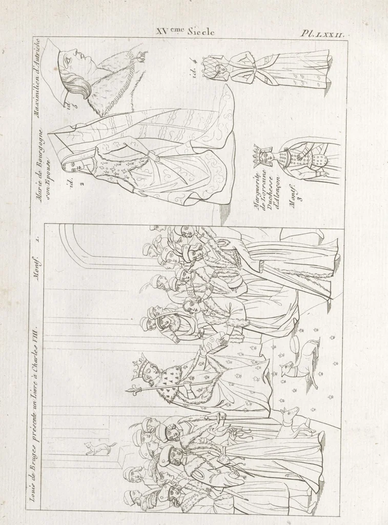 An illustration from Recherches sur les costumes, les moeurs, les usages religieux, civils et militaires des anciens peuples : [Volume 3] / par J. Mailliot, ... publié par P. Martin, 1809, leaf 326