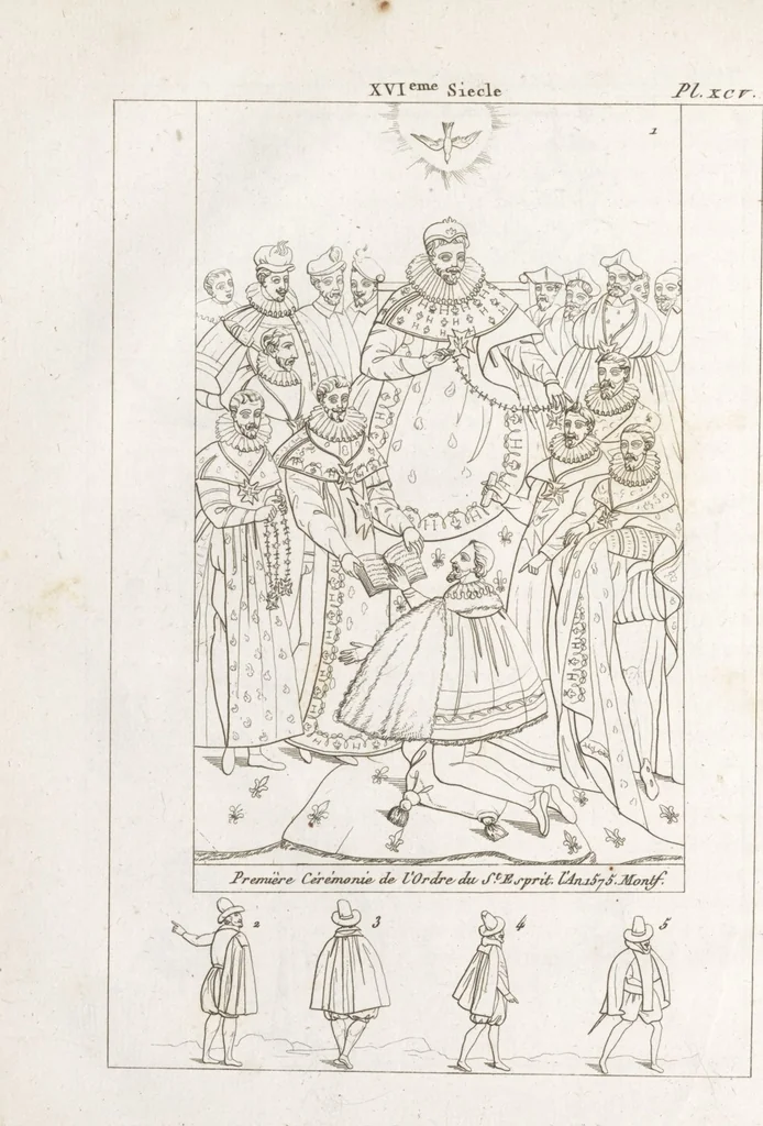 An illustration from Recherches sur les costumes, les moeurs, les usages religieux, civils et militaires des anciens peuples : [Volume 3] / par J. Mailliot, ... publié par P. Martin, 1809, leaf 408