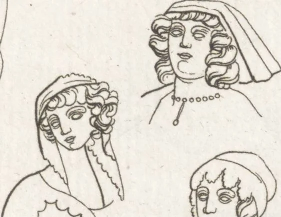 An illustration from Recherches sur les costumes, les moeurs, les usages religieux, civils et militaires des anciens peuples : [Volume 3] / par J. Mailliot, ... publié par P. Martin, 1809, leaf 447