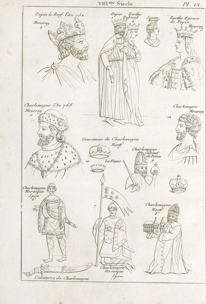 An illustration from Recherches sur les costumes, les moeurs, les usages religieux, civils et militaires des anciens peuples : [Volume 3] / par J. Mailliot, ... publié par P. Martin, 1809, leaf 58