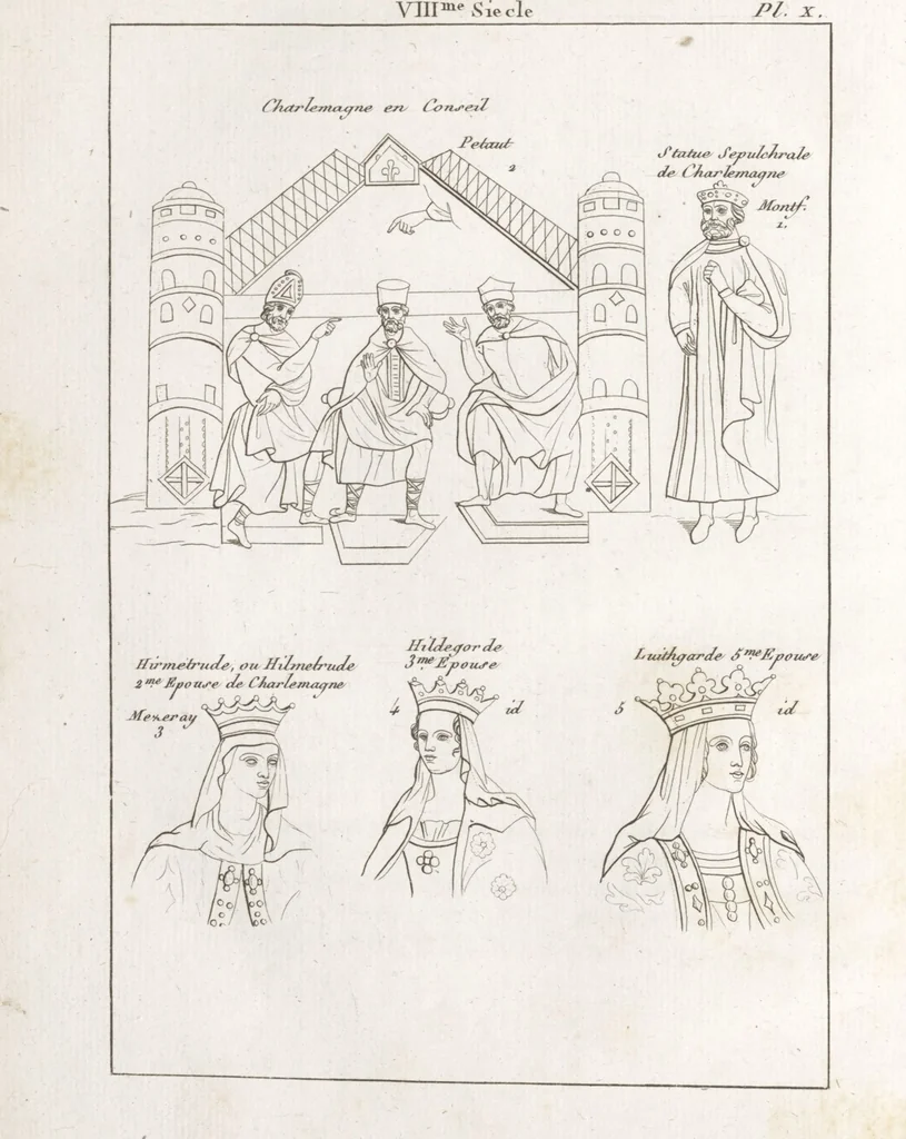 An illustration from Recherches sur les costumes, les moeurs, les usages religieux, civils et militaires des anciens peuples : [Volume 3] / par J. Mailliot, ... publié par P. Martin, 1809, leaf 62