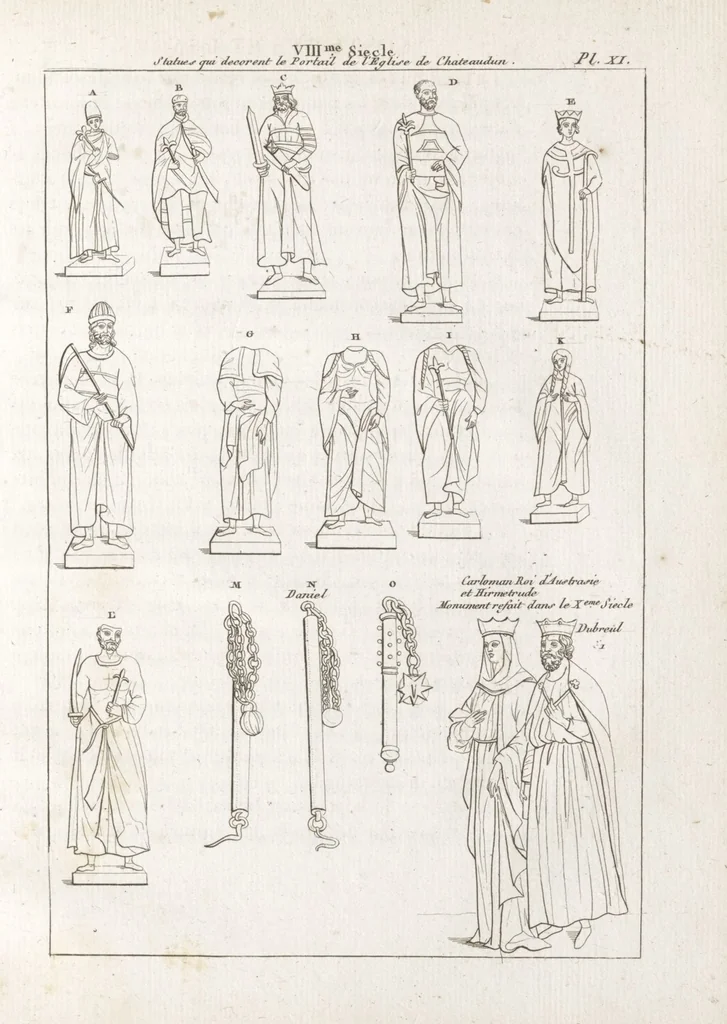 An illustration from Recherches sur les costumes, les moeurs, les usages religieux, civils et militaires des anciens peuples : [Volume 3] / par J. Mailliot, ... publié par P. Martin, 1809, leaf 65