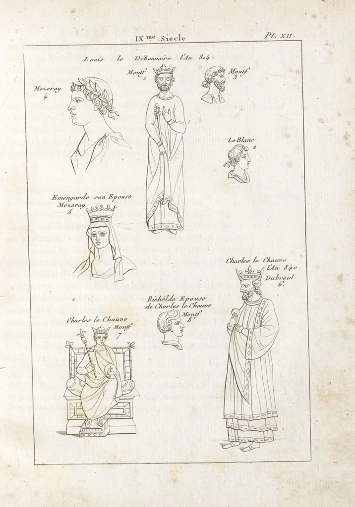 An illustration from Recherches sur les costumes, les moeurs, les usages religieux, civils et militaires des anciens peuples : [Volume 3] / par J. Mailliot, ... publié par P. Martin, 1809, leaf 73