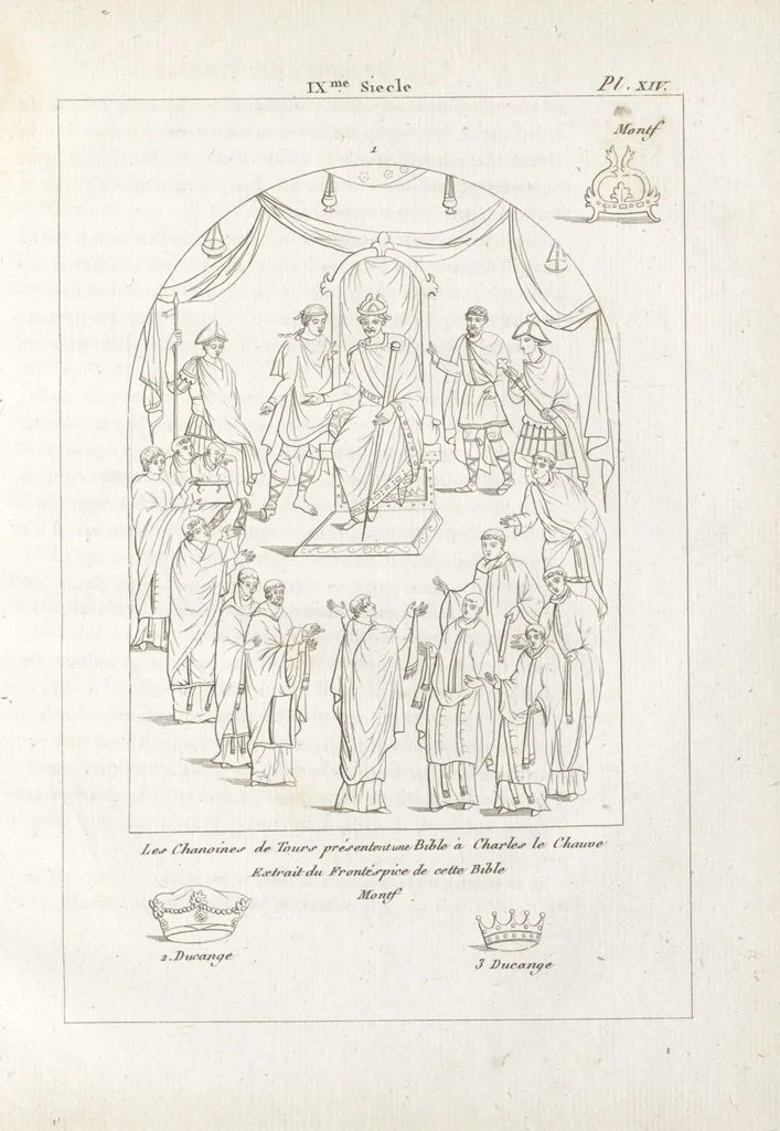 An illustration from Recherches sur les costumes, les moeurs, les usages religieux, civils et militaires des anciens peuples : [Volume 3] / par J. Mailliot, ... publié par P. Martin, 1809, leaf 81