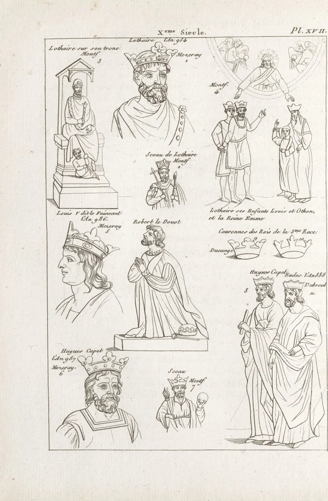 An illustration from Recherches sur les costumes, les moeurs, les usages religieux, civils et militaires des anciens peuples : [Volume 3] / par J. Mailliot, ... publié par P. Martin, 1809, leaf 94