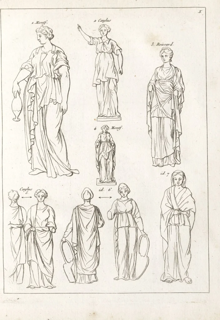 An illustration from Recherches sur les costumes, les moeurs, les usages religieux, civils et militaires des anciens peuples : [Volume 1] / par J. Mailliot, ... publié par P. Martin, 1809, leaf 109