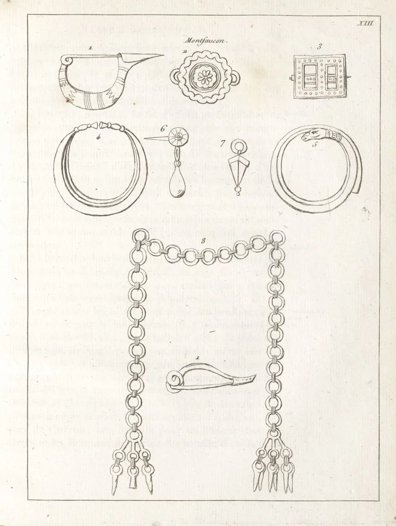 An illustration from Recherches sur les costumes, les moeurs, les usages religieux, civils et militaires des anciens peuples : [Volume 1] / par J. Mailliot, ... publié par P. Martin, 1809, leaf 121