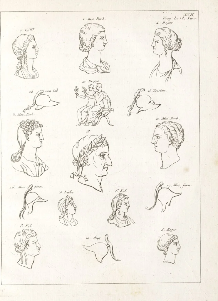 An illustration from Recherches sur les costumes, les moeurs, les usages religieux, civils et militaires des anciens peuples : [Volume 1] / par J. Mailliot, ... publié par P. Martin, 1809, leaf 165