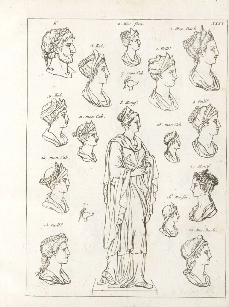 An illustration from Recherches sur les costumes, les moeurs, les usages religieux, civils et militaires des anciens peuples : [Volume 1] / par J. Mailliot, ... publié par P. Martin, 1809, leaf 199