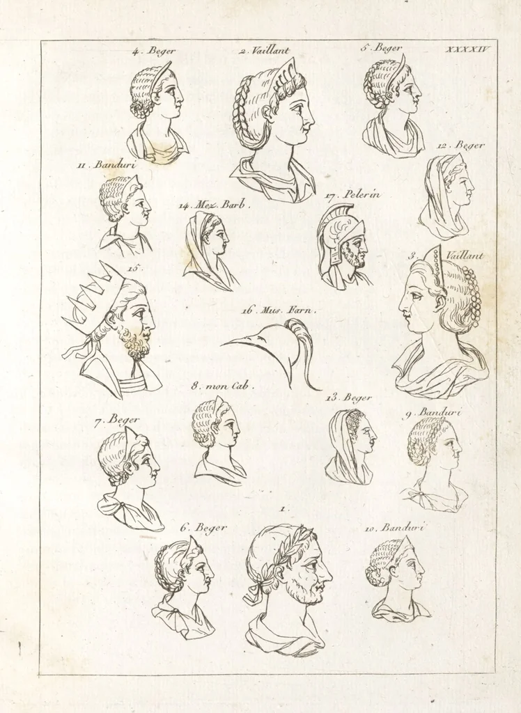 An illustration from Recherches sur les costumes, les moeurs, les usages religieux, civils et militaires des anciens peuples : [Volume 1] / par J. Mailliot, ... publié par P. Martin, 1809, leaf 239