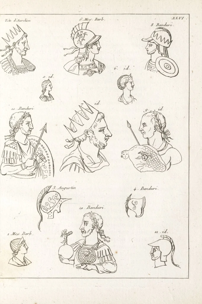 An illustration from Recherches sur les costumes, les moeurs, les usages religieux, civils et militaires des anciens peuples : [Volume 1] / par J. Mailliot, ... publié par P. Martin, 1809, leaf 247