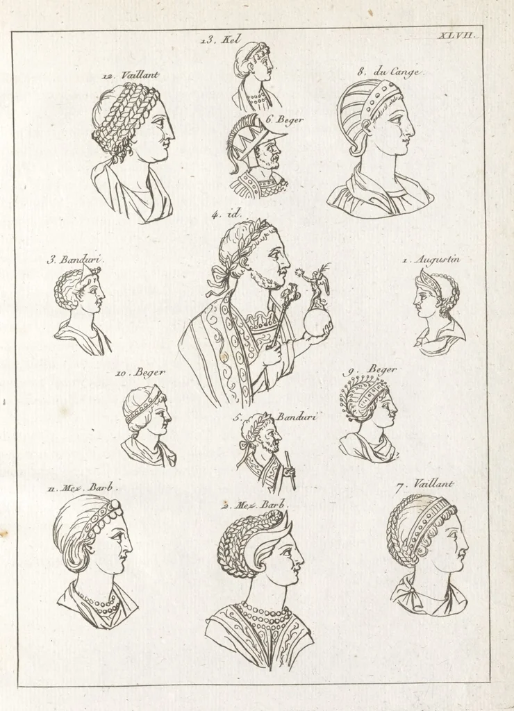 An illustration from Recherches sur les costumes, les moeurs, les usages religieux, civils et militaires des anciens peuples : [Volume 1] / par J. Mailliot, ... publié par P. Martin, 1809, leaf 253