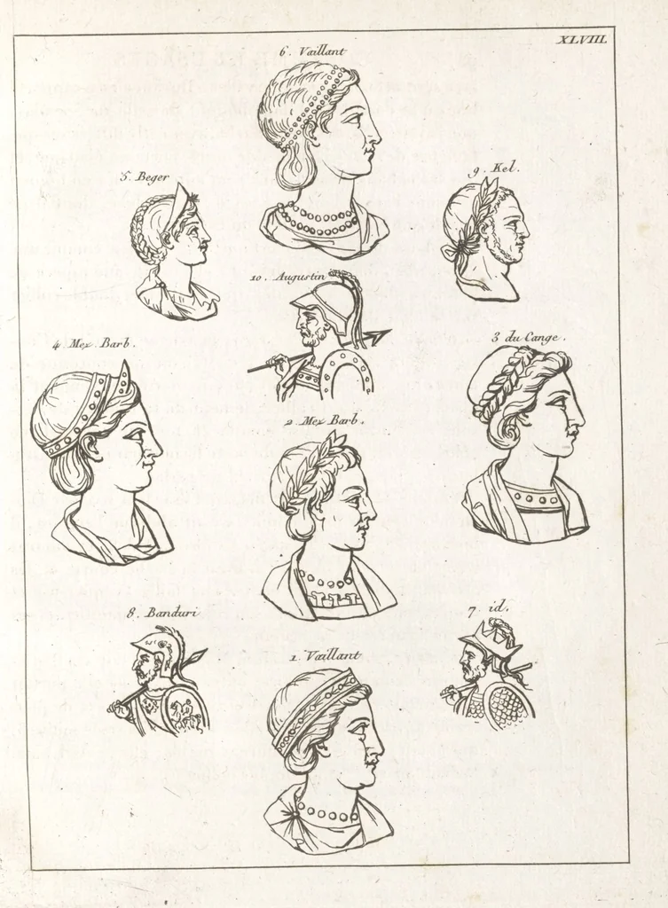 An illustration from Recherches sur les costumes, les moeurs, les usages religieux, civils et militaires des anciens peuples : [Volume 1] / par J. Mailliot, ... publié par P. Martin, 1809, leaf 257
