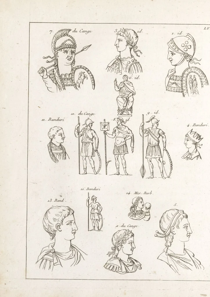 An illustration from Recherches sur les costumes, les moeurs, les usages religieux, civils et militaires des anciens peuples : [Volume 1] / par J. Mailliot, ... publié par P. Martin, 1809, leaf 278