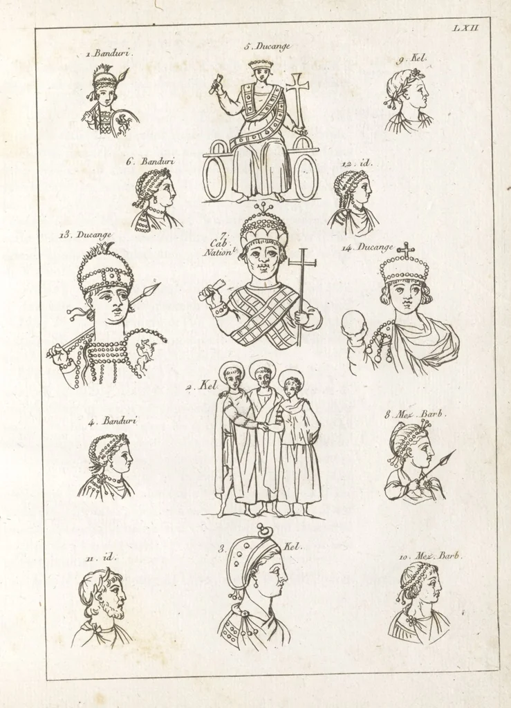 An illustration from Recherches sur les costumes, les moeurs, les usages religieux, civils et militaires des anciens peuples : [Volume 1] / par J. Mailliot, ... publié par P. Martin, 1809, leaf 305