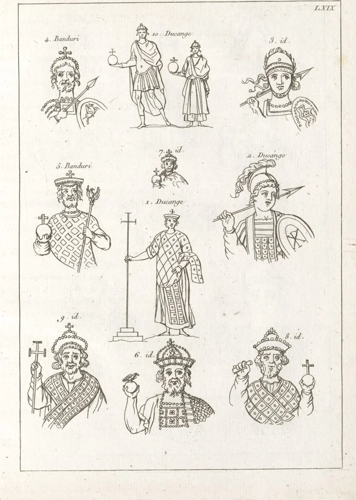 An illustration from Recherches sur les costumes, les moeurs, les usages religieux, civils et militaires des anciens peuples : [Volume 1] / par J. Mailliot, ... publié par P. Martin, 1809, leaf 327