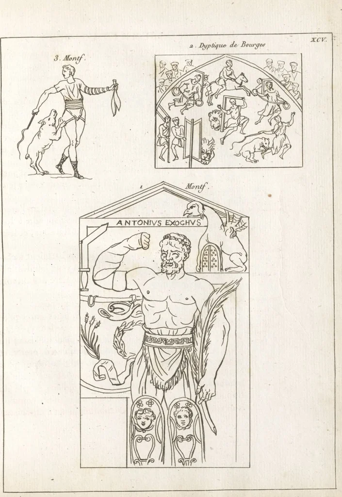An illustration from Recherches sur les costumes, les moeurs, les usages religieux, civils et militaires des anciens peuples : [Volume 1] / par J. Mailliot, ... publié par P. Martin, 1809, leaf 571