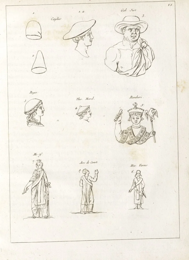 An illustration from Recherches sur les costumes, les moeurs, les usages religieux, civils et militaires des anciens peuples : [Volume 1] / par J. Mailliot, ... publié par P. Martin, 1809, leaf 89