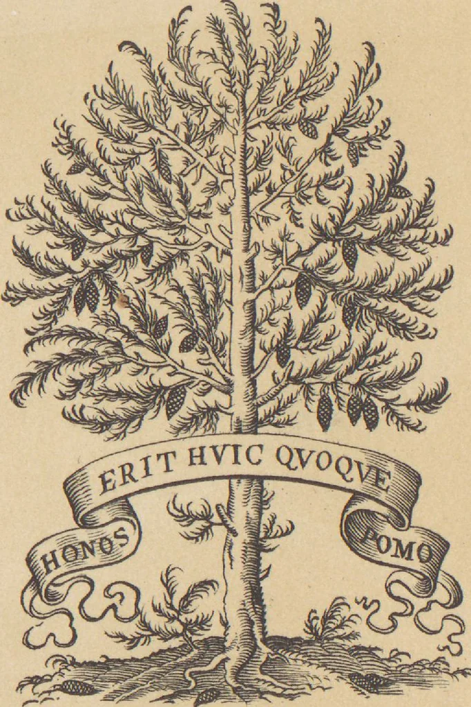 An illustration from Bilderhefte zur Geschichte des Bücherhandels und der mit demselben verwandten Künste und Gewerbe / herausgegeben von Heinrich Lempertz, 1853, leaf 10
