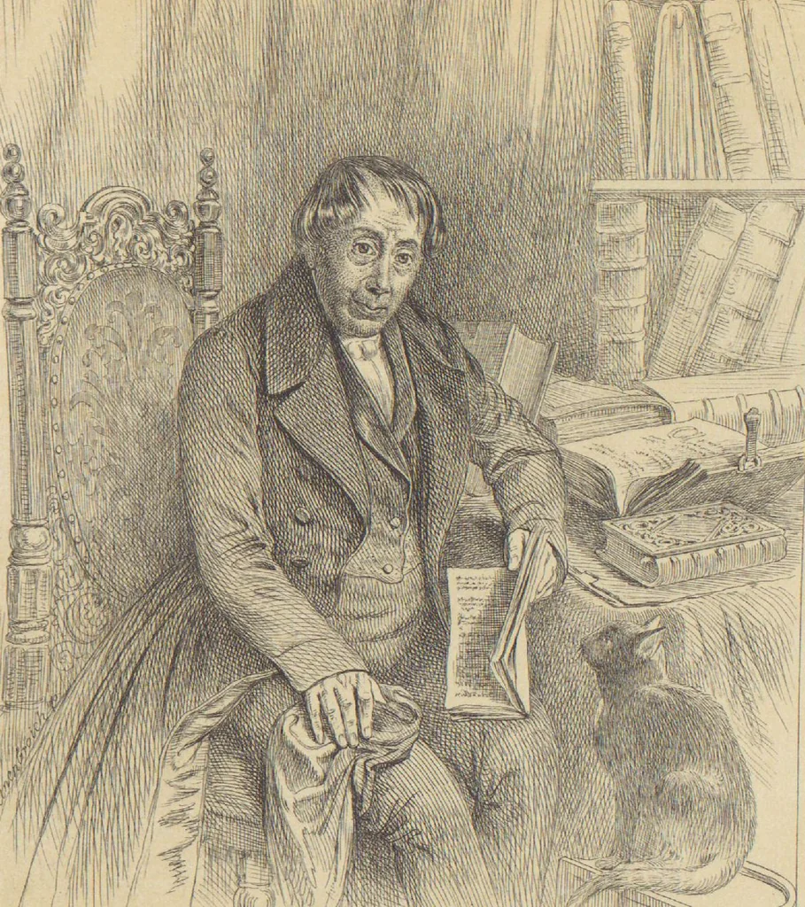 An illustration from Bilderhefte zur Geschichte des Bücherhandels und der mit demselben verwandten Künste und Gewerbe / herausgegeben von Heinrich Lempertz, 1853, leaf 22