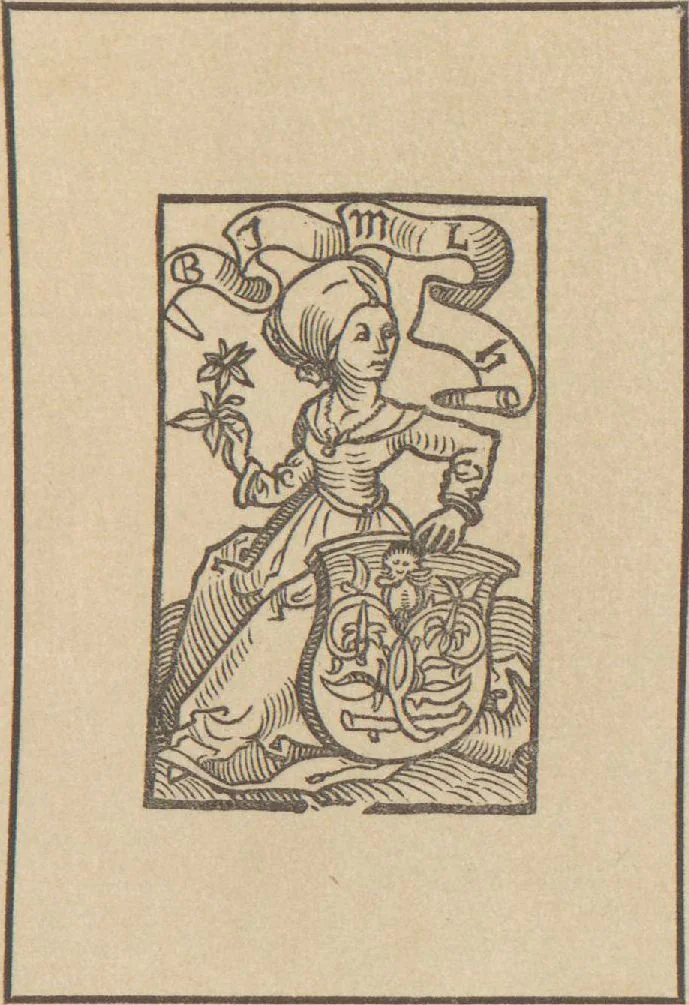 An illustration from Bilderhefte zur Geschichte des Bücherhandels und der mit demselben verwandten Künste und Gewerbe / herausgegeben von Heinrich Lempertz, 1853, leaf 45