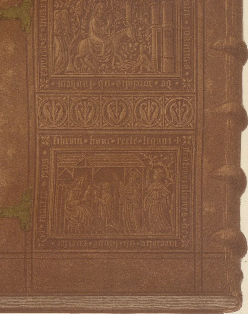 An illustration from Bilderhefte zur Geschichte des Bücherhandels und der mit demselben verwandten Künste und Gewerbe / herausgegeben von Heinrich Lempertz, 1853, leaf 68
