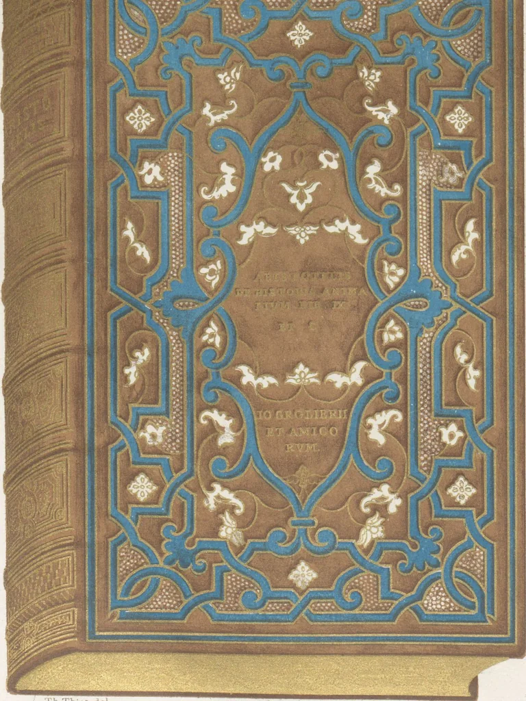 An illustration from Bilderhefte zur Geschichte des Bücherhandels und der mit demselben verwandten Künste und Gewerbe / herausgegeben von Heinrich Lempertz, 1853, leaf 74