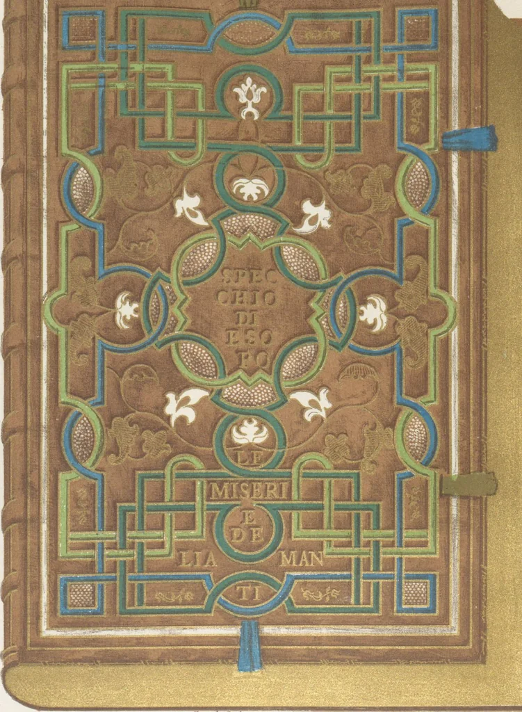 An illustration from Bilderhefte zur Geschichte des Bücherhandels und der mit demselben verwandten Künste und Gewerbe / herausgegeben von Heinrich Lempertz, 1853, leaf 74