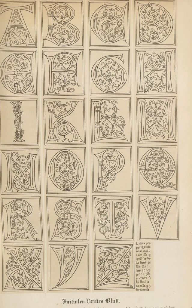 An illustration from Bilderhefte zur Geschichte des Bücherhandels und der mit demselben verwandten Künste und Gewerbe / herausgegeben von Heinrich Lempertz, 1853, leaf 79