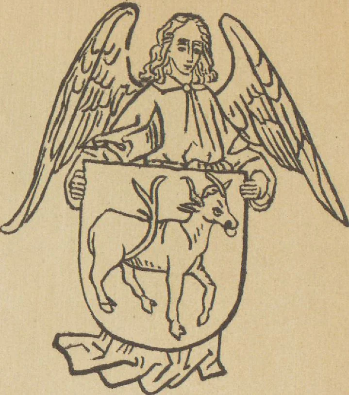 An illustration from Bilderhefte zur Geschichte des Bücherhandels und der mit demselben verwandten Künste und Gewerbe / herausgegeben von Heinrich Lempertz, 1853, leaf 81