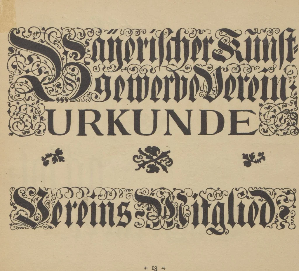 An illustration from Alphabete und Ornamente, 1891, leaf 15