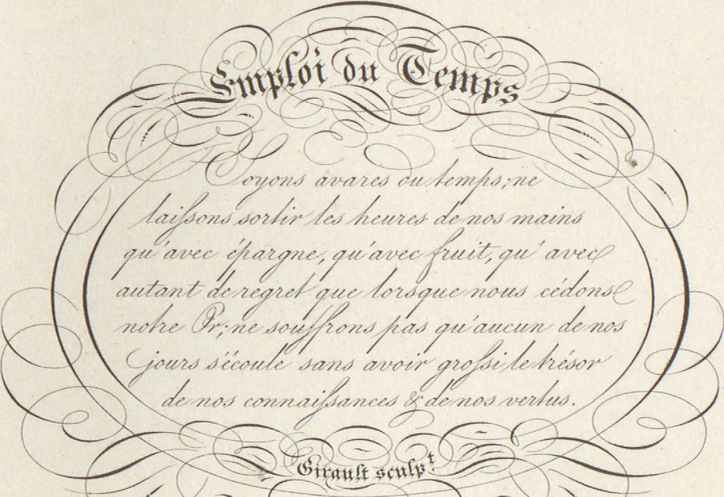 An illustration from Álbum graphique : recueil d'alphabets français, étrangers et ornés, couronnes, armes, supports, chiffres entrelacés et ornés : [volume 2] / monogrammes tires d'anciens manuscrits et composés par J. Girault, 1870, leaf 27