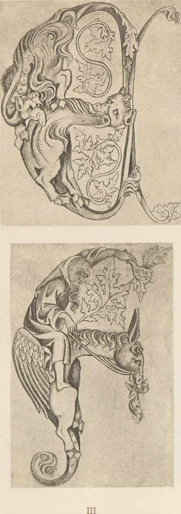 An illustration from Gothic alphabets / the text by Jaro Springer, 1897, leaf 14
