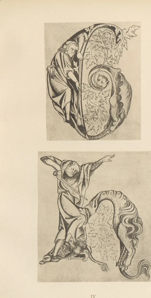 An illustration from Gothic alphabets / the text by Jaro Springer, 1897, leaf 15