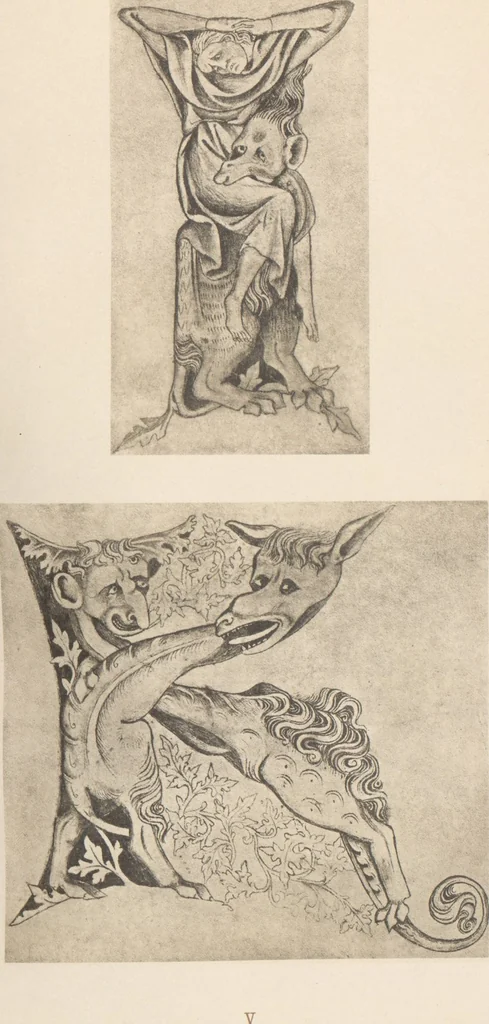 An illustration from Gothic alphabets / the text by Jaro Springer, 1897, leaf 16